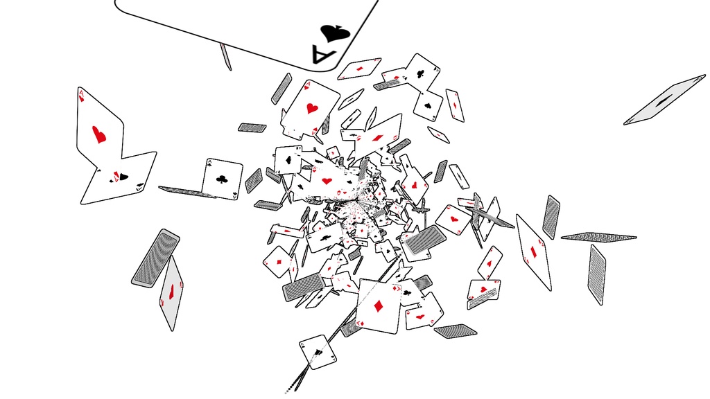 【APNG+MP4】トランプが降る【ループ+透過有】