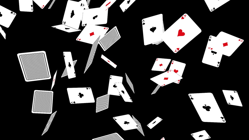 【APNG+MP4】トランプの雨【ループ+透過有】