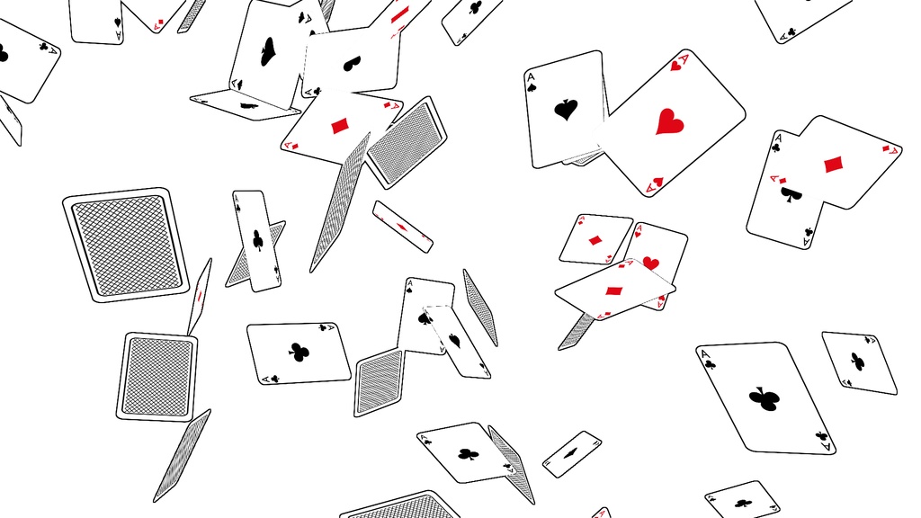 【APNG+MP4】トランプの雨【ループ+透過有】