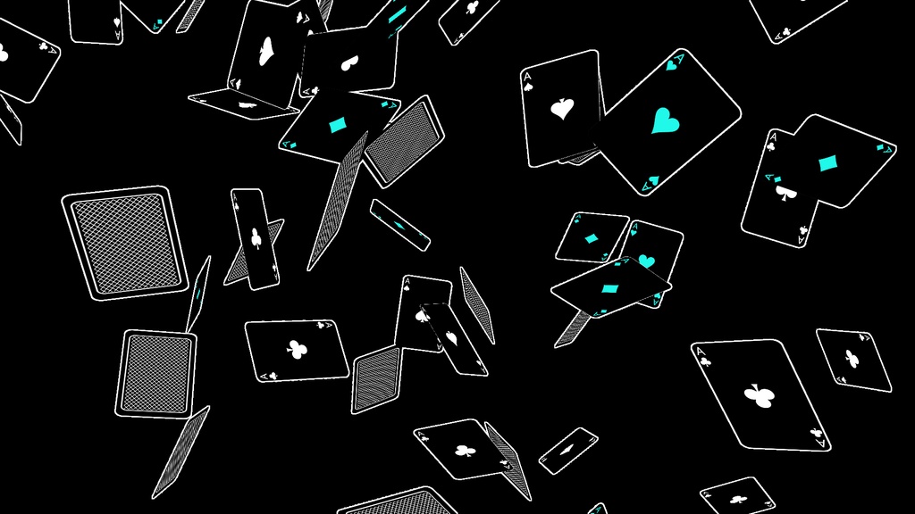 【APNG+MP4】トランプの雨【ループ+透過有】