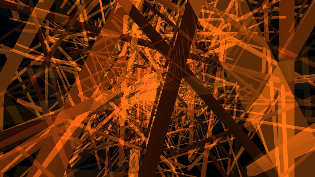 【APNG+MP4】線の空間【ループ+透過有】