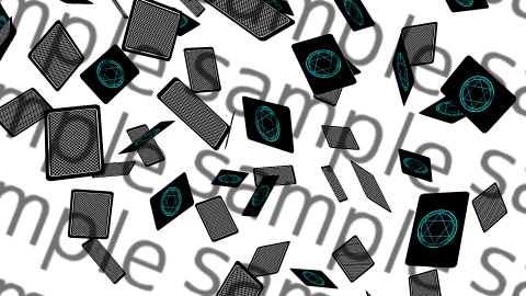 【APNG+MP4】魔法陣カードが降る【ループ+透過有】