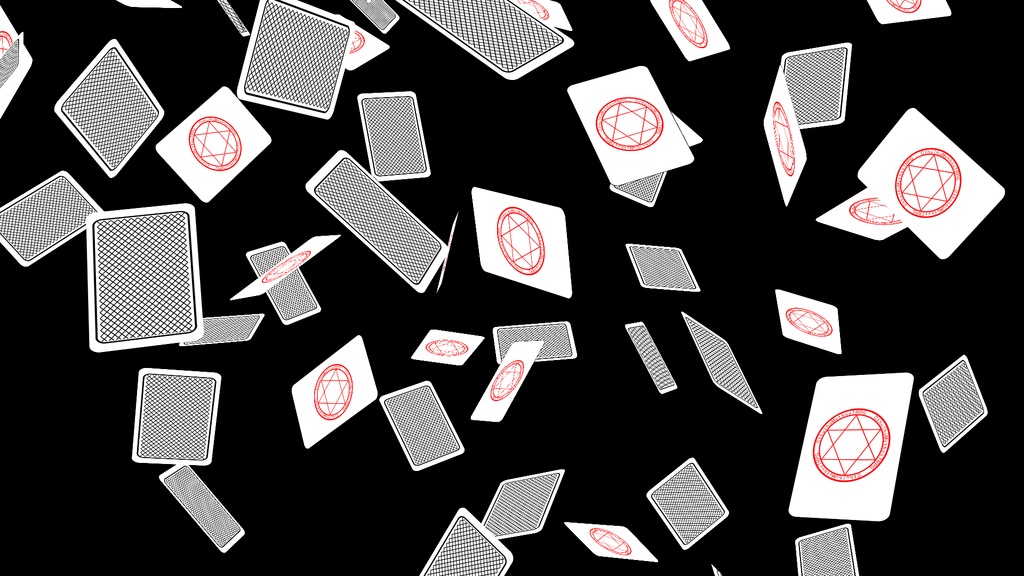 【APNG+MP4】魔法陣カードが降る【ループ+透過有】