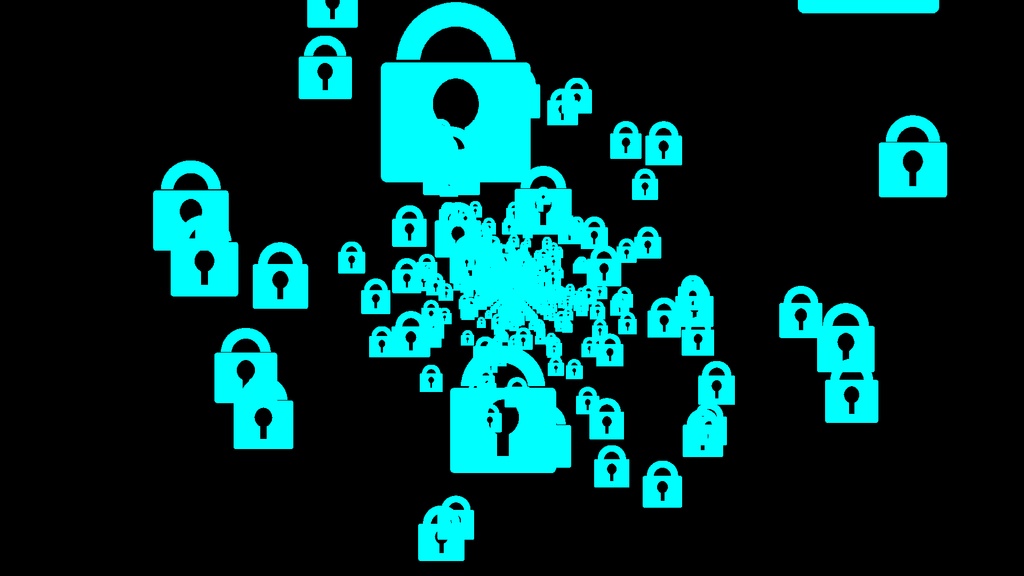 【APNG+動画】錠前マーク連続【ループ+透過有】