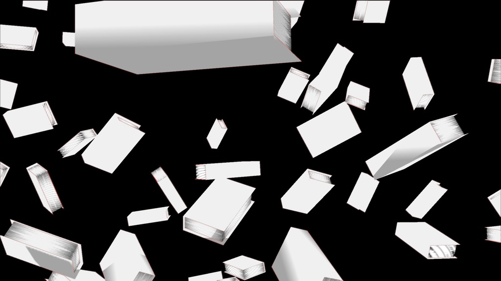 【APNG+MP4】無印ブック落下【ループ+透過有】