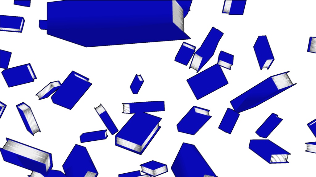 【APNG+MP4】無印ブック落下【ループ+透過有】