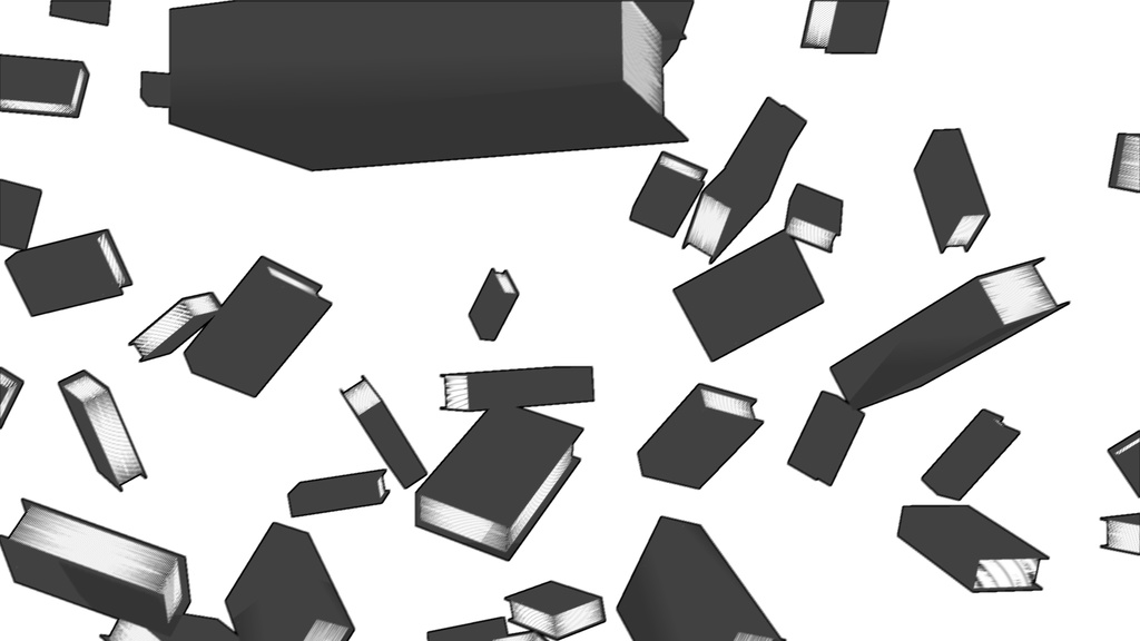 【APNG+MP4】無印ブック落下【ループ+透過有】