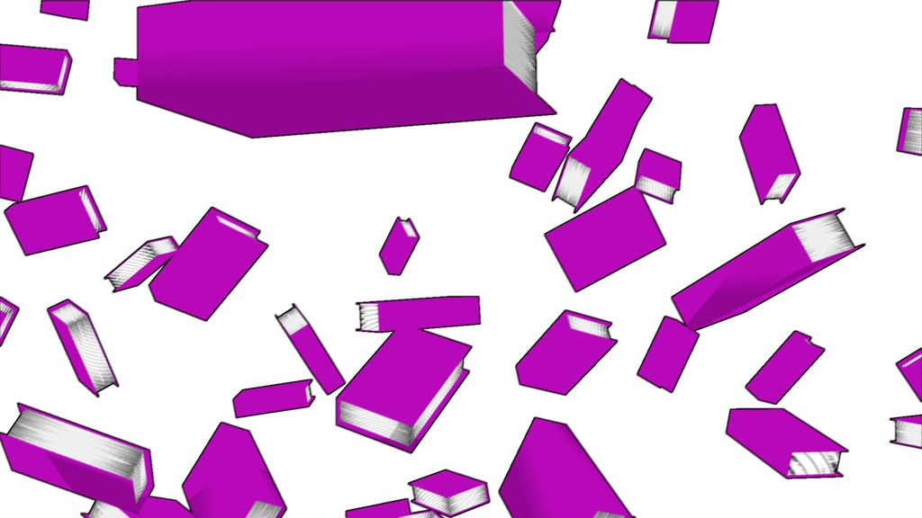 【APNG+MP4】無印ブック落下【ループ+透過有】