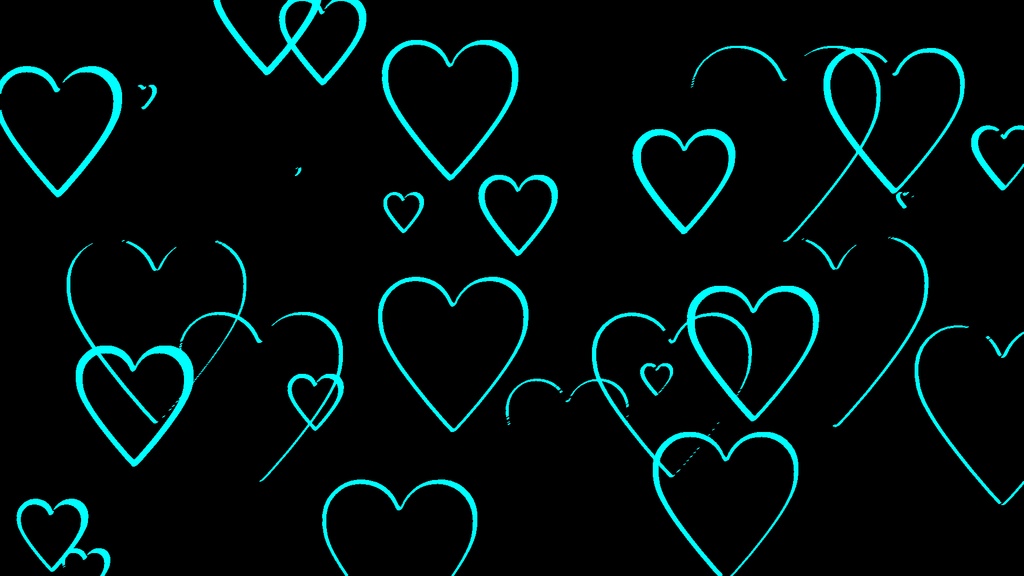 【APNG+MP4】ハートバブル【ループ+透過有】