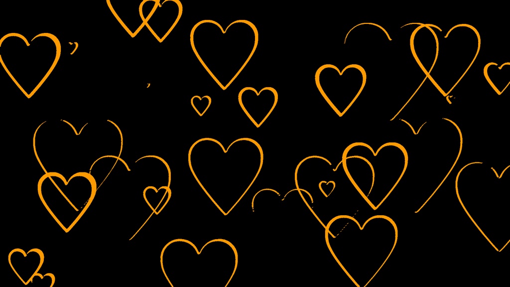 【APNG+MP4】ハートバブル【ループ+透過有】