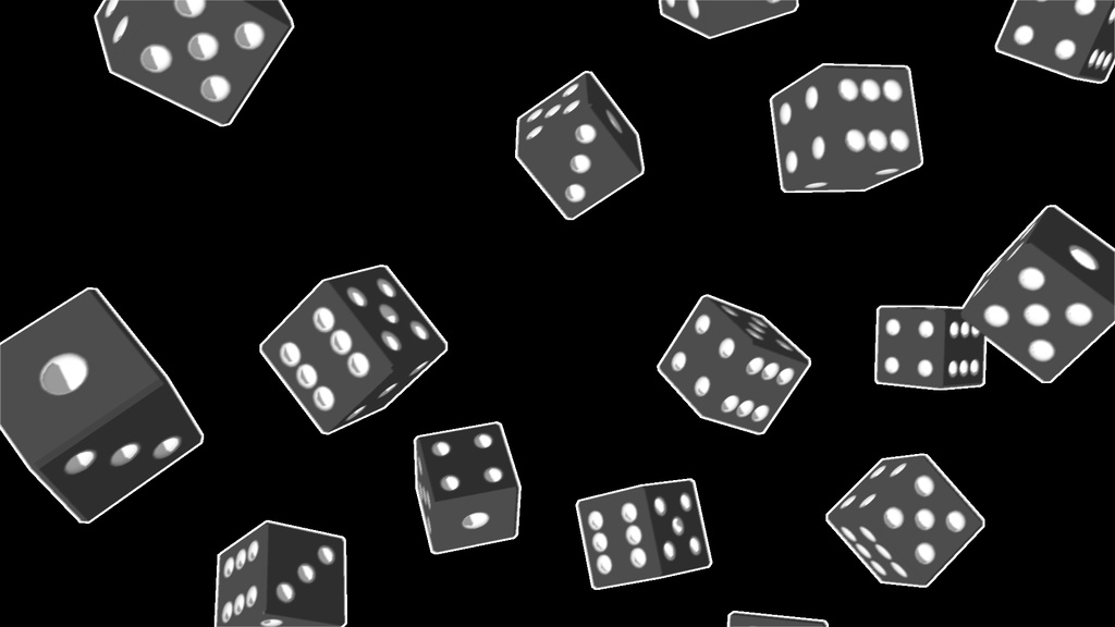 【APNG+MP4】ダイスの雨(10色)【ループ+透過有】