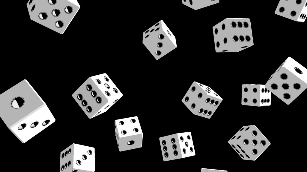 【APNG+MP4】ダイスの雨(10色)【ループ+透過有】