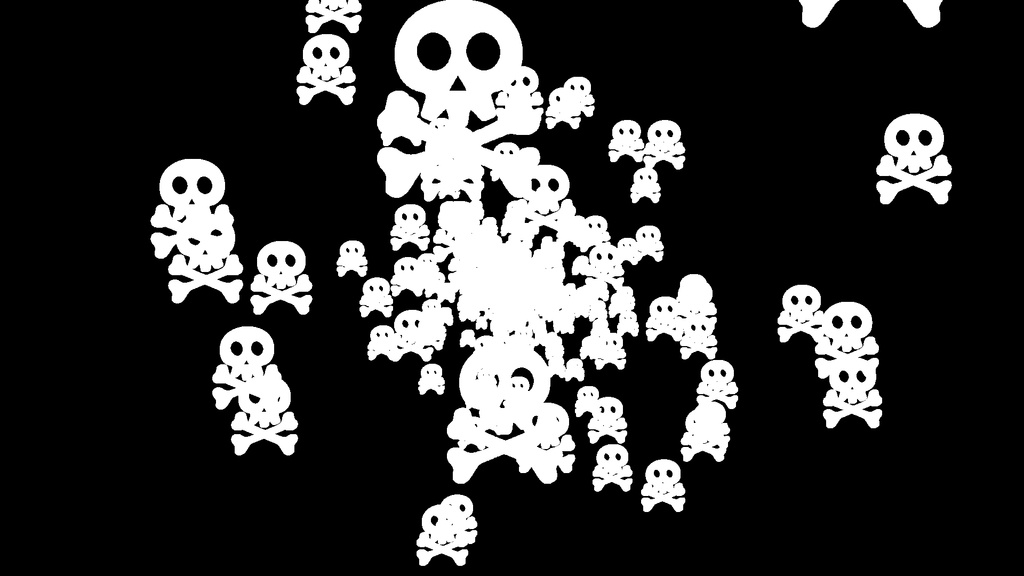 【APNG+MP4】ドクロマーク【ループ+透過有】