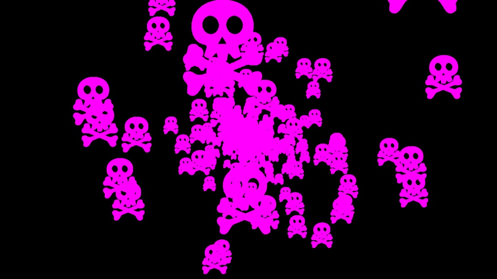 【APNG+MP4】ドクロマーク【ループ+透過有】