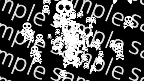 【APNG+MP4】ドクロマーク【ループ+透過有】