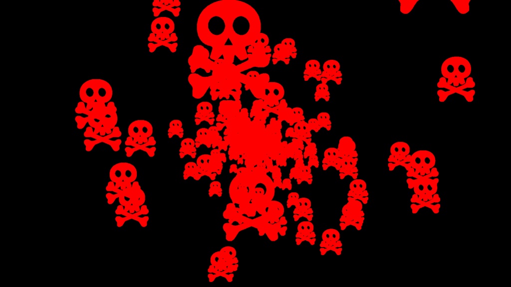 【APNG+MP4】ドクロマーク【ループ+透過有】