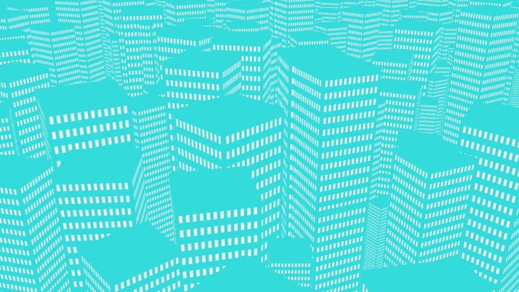 【APNG+MP4】高層ビル群(9色)【ループ有+透過無】