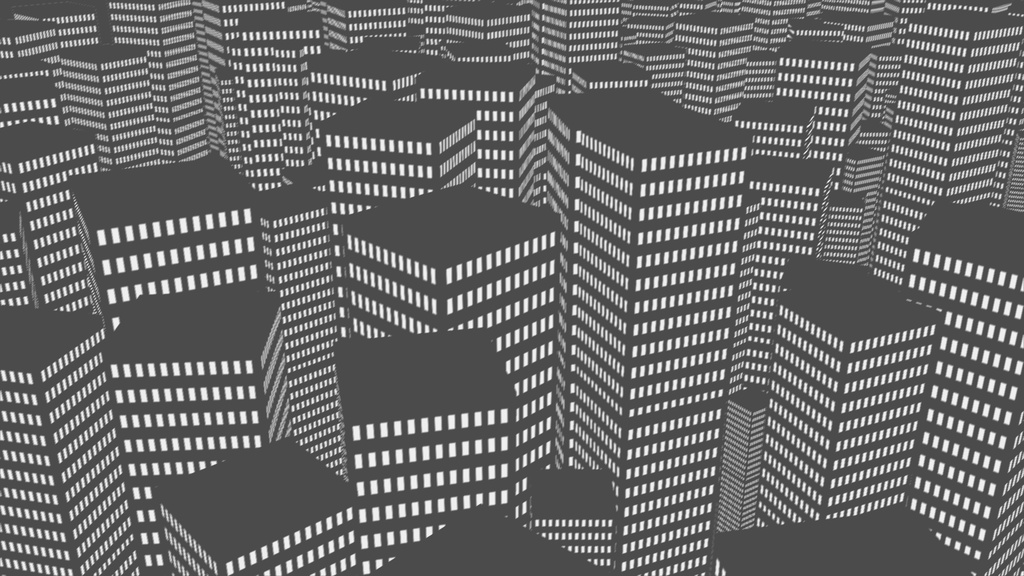 【APNG+MP4】高層ビル群(9色)【ループ有+透過無】