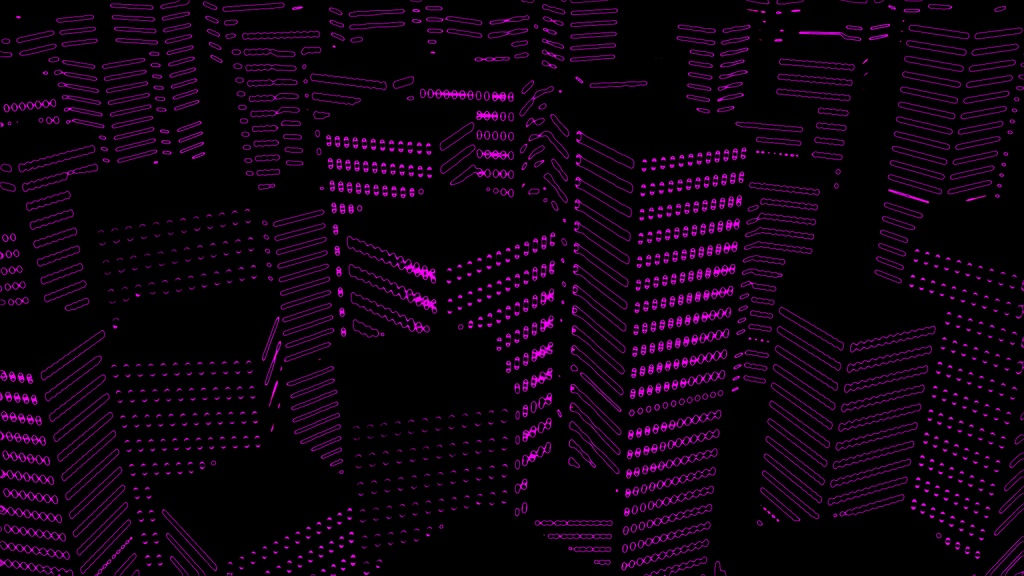 【APNG+TRPG】サイバービル群(7色x2種)【ループ有+透過無】