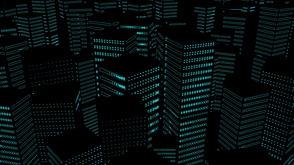 【APNG+TRPG】サイバービル群(7色x2種)【ループ有+透過無】