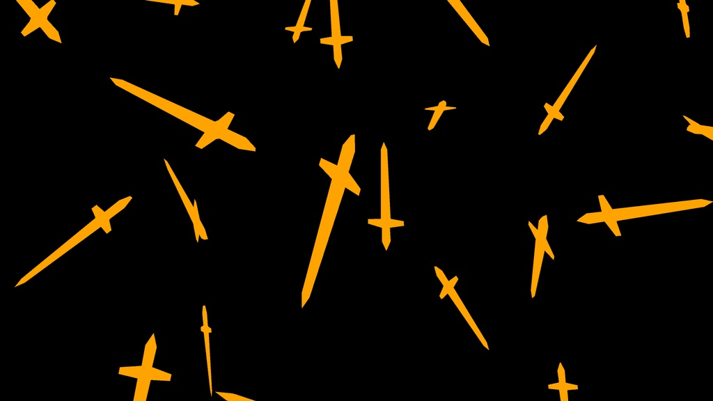 【APNG+MP4】ソードの雨(12色)【ループ+透過有】