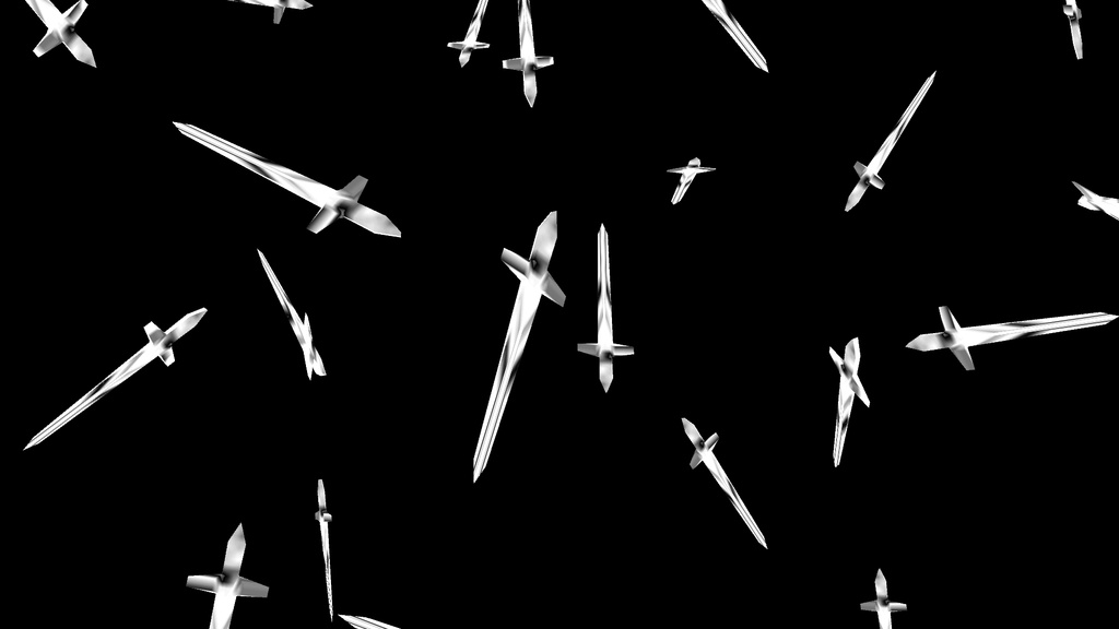 【APNG+MP4】ソードの雨(12色)【ループ+透過有】