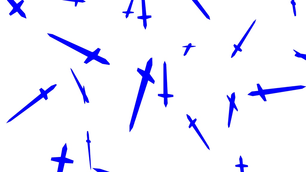 【APNG+MP4】ソードの雨(12色)【ループ+透過有】