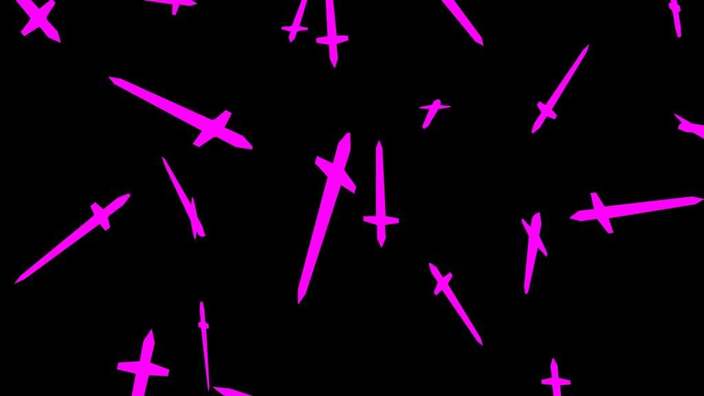 【APNG+MP4】ソードの雨(12色)【ループ+透過有】