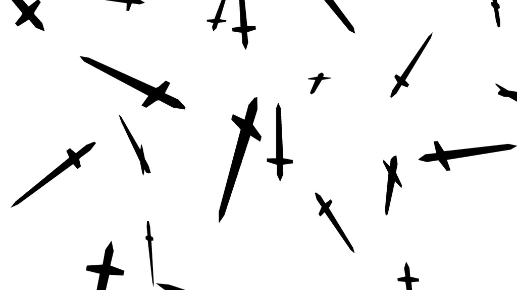 【APNG+MP4】ソードの雨(12色)【ループ+透過有】