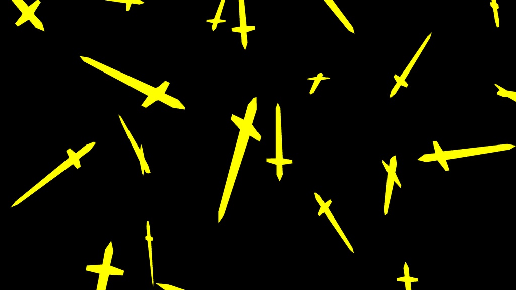 【APNG+MP4】ソードの雨(12色)【ループ+透過有】