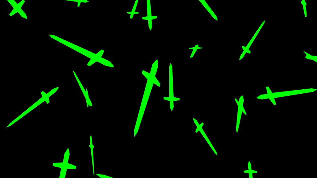 【APNG+MP4】ソードの雨(12色)【ループ+透過有】