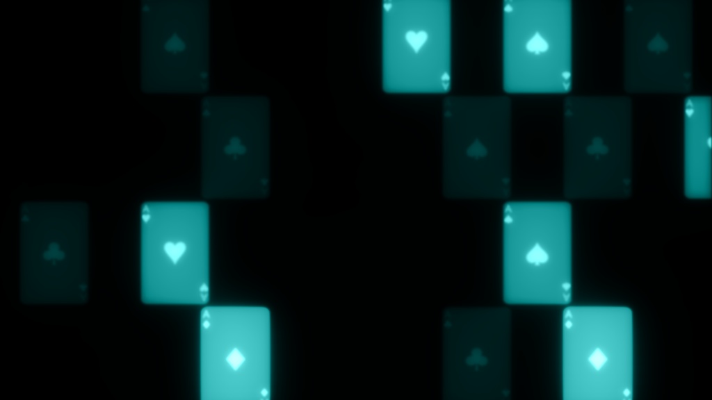 【APNG+MP4】トランプxモザイク(9色)【ループ+透過有】