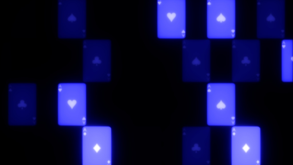 【APNG+MP4】トランプxモザイク(9色)【ループ+透過有】