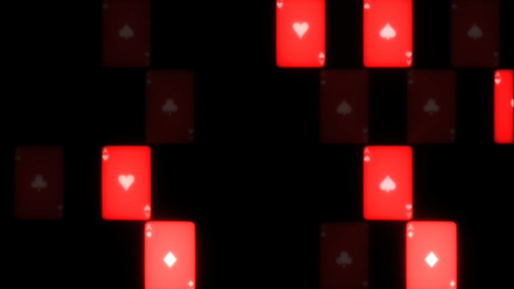 【APNG+MP4】トランプxモザイク(9色)【ループ+透過有】