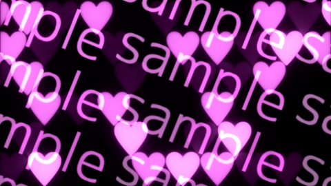 【APNG+動画】ハートxモザイク【ループ+透過有】