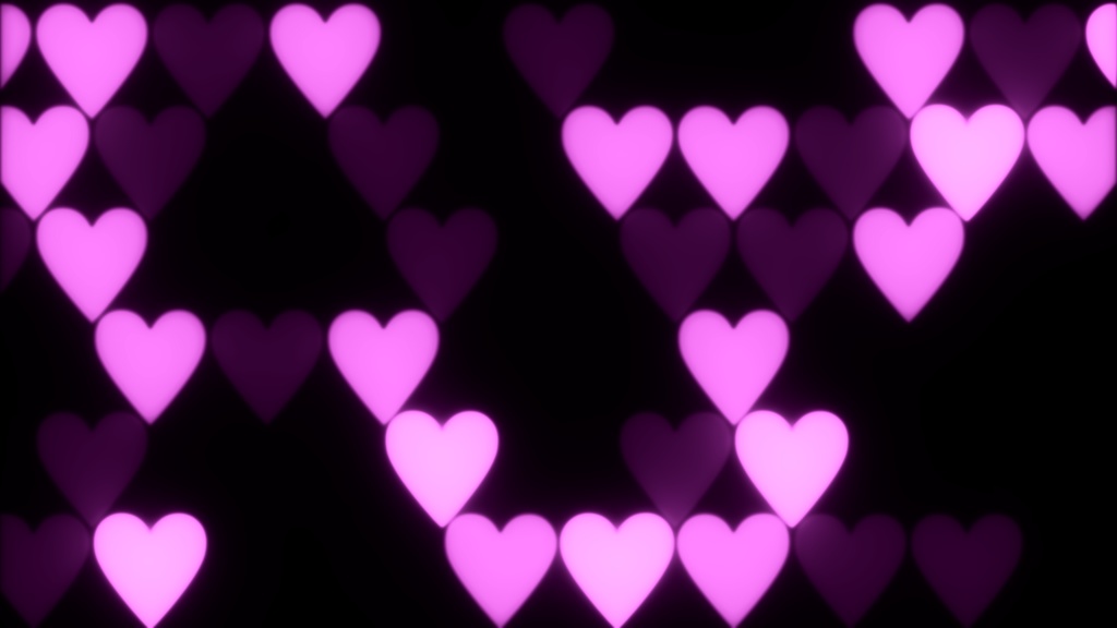 【APNG+動画】ハートxモザイク【ループ+透過有】