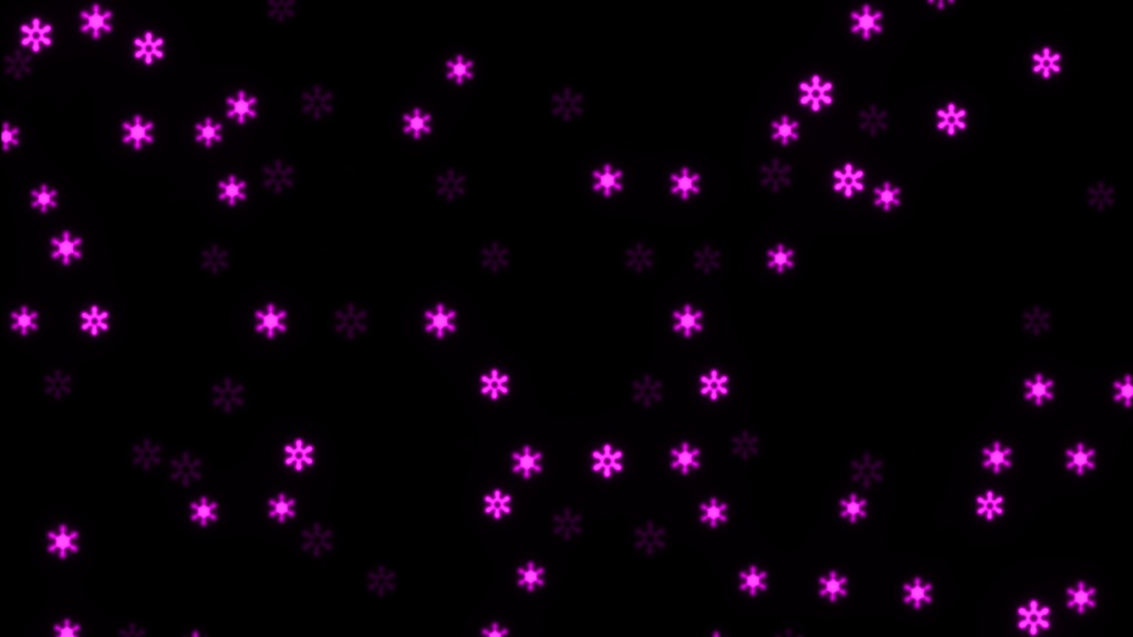 【APNG+動画】結晶の雪(9色)【ループ+透過有】