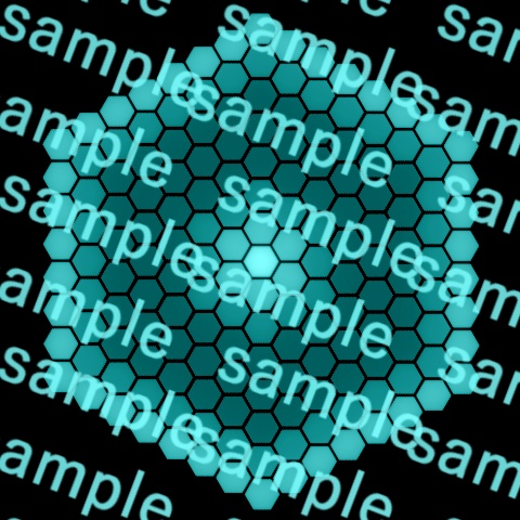 【TRPGxAPNG】六角(平面状)バリア【ループ+透過有】