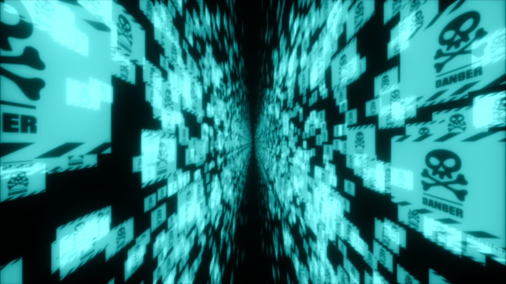 【APNG+MP4】サイバー警告2 (DANGER)【ループ+透過有】