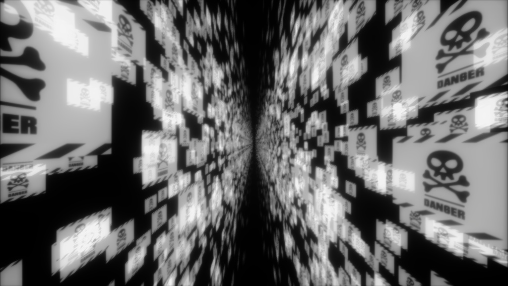 【APNG+MP4】サイバー警告2 (DANGER)【ループ+透過有】