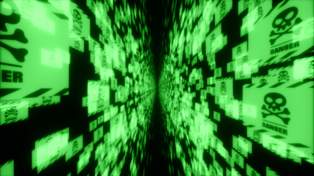 【APNG+MP4】サイバー警告2 (DANGER)【ループ+透過有】