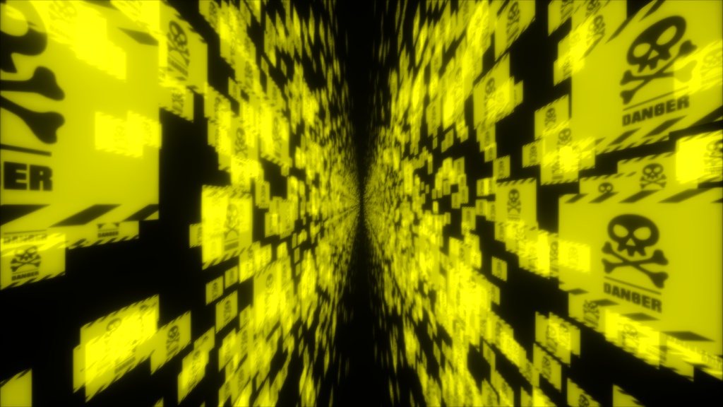 【APNG+MP4】サイバー警告2 (DANGER)【ループ+透過有】