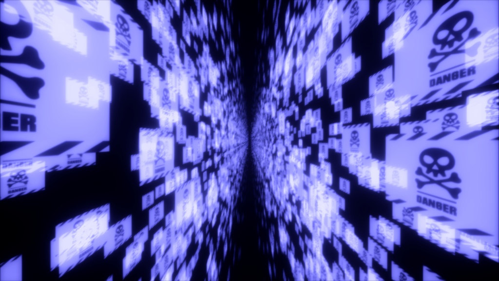 【APNG+MP4】サイバー警告2 (DANGER)【ループ+透過有】