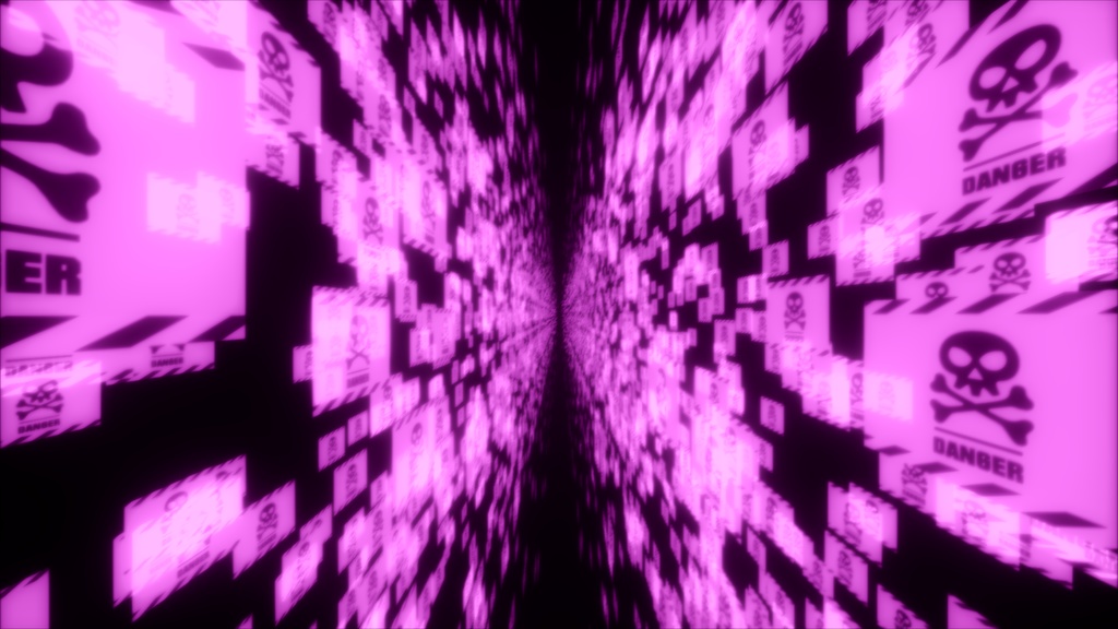 【APNG+MP4】サイバー警告2 (DANGER)【ループ+透過有】