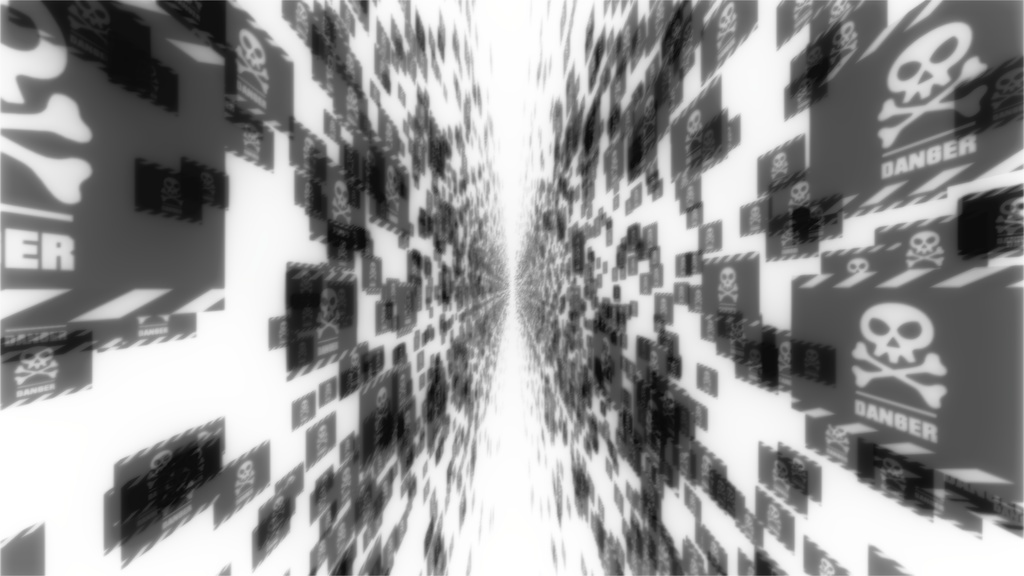 【APNG+MP4】サイバー警告2 (DANGER)【ループ+透過有】