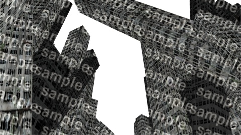 【APNG+MP4】ビル廃墟【ループ+透過有】