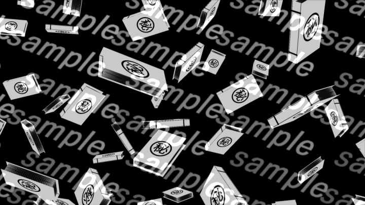 【APNG+動画】マル秘ファイル落下(10色)【ループ+透過有】