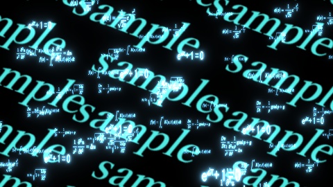 【APNG+動画素材】数式x横流れ⇒【ループ+透過有】