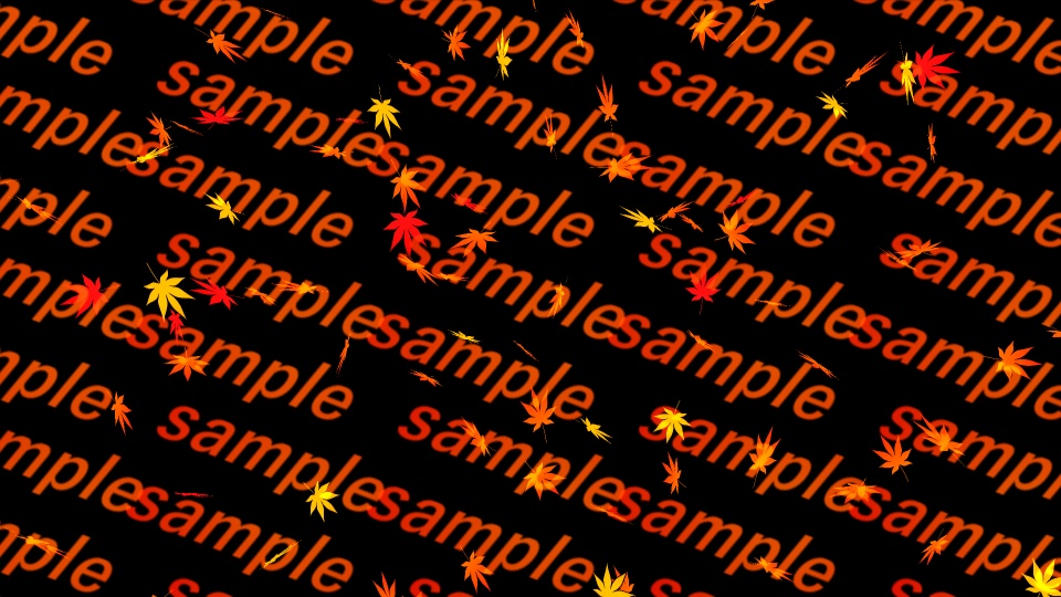 【APNG+動画素材】紅葉散る【ループ+透過有】