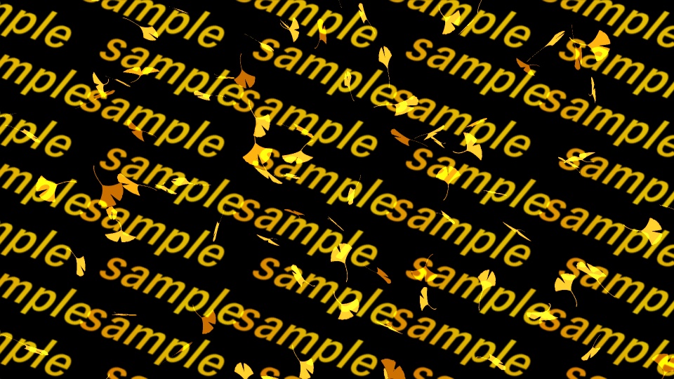 【APNG+動画素材】銀杏散る【ループ+透過有】